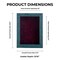 Rustic Blue Wood Shadow Box Frame with Acrylic Front - Dark Red Suede Backing, 30 Sizes